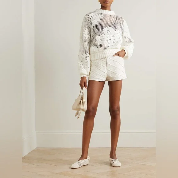 FARM Rio White Sweater - Picture 1 of 16